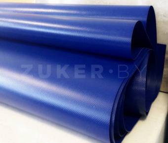 Тентовая ткань лакированная Ручайка, цвет синий RAL 5002, ширина 2,5 м, 630 г/м2