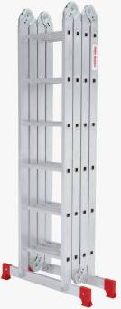Лестница-трансформер алюминиевая 4х6 NV 200 (4 секции)