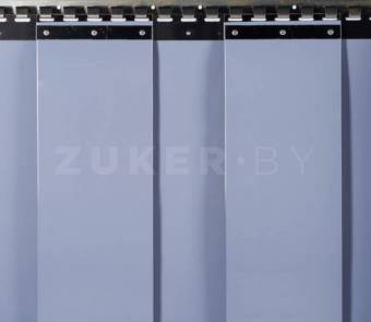 Лента ПВХ для завес, морозостойкая (тип C), серый, 200 мм 