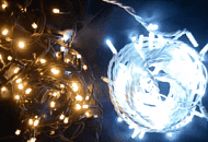 Стринг-лайт золотой мигающий и белый мигающий Стринг-лайт золотой мигающий и белый мигающий