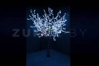 Светодиодное дерево Сакура 2,4 м, диаметр кроны 2,0 м, цвет белый