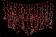 Светодиодный световой дождь Lumax, 2x9 м, красный мигающий