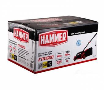 Газонокосилка электро Hammer ETK 1600