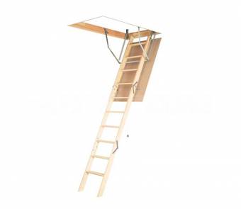 Чердачная деревянная секционная лестница Lite Step OLN-B 2.8/60x120