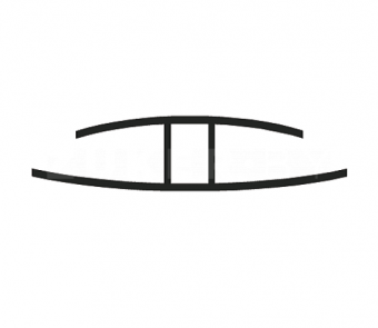 Профиль соединительный для поликарбоната 4 мм, прозрачный