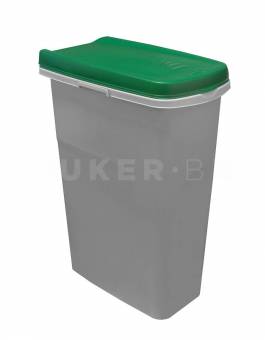 Контейнер для мусора с крышкой  40 л, зелёный