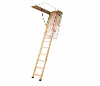 Чердачная деревянная секционная лестница LWK Plus 3.05/60x130