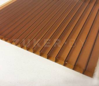 Поликарбонат стандартный, бронза, 10 мм, плотность 1.10, 6000x2100