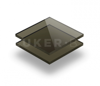 Монолитный поликарбонат Polygulf, 4 мм, бронза, 2050х3050 мм