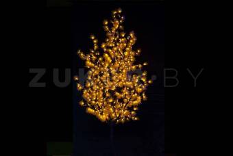 Светодиодное дерево Клён, цвет желтый, 2,1х1,8 м, 500 светодиодов