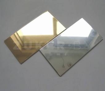Полистирол листовой ударопрочный HIPS с UV, серебрянное зеркало, 2000х1000х1 мм