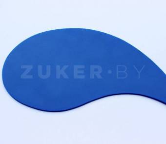 Полистирол листовой ударопрочный HIPS с UV, синий 306, 3000х2000х3 мм