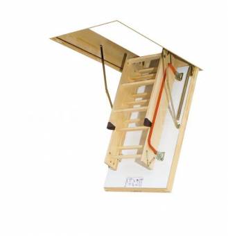 Чердачная деревянная секционная лестница LTK Thermo 70x120