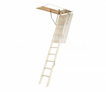 Чердачная деревянная секционная лестница Lite Step OLK-B 2.8/60x120