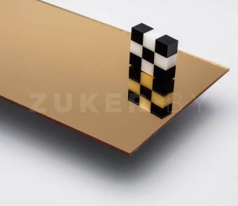 Зеркальное оргстекло золотое Plexiglas 0025 XT, цвет золотой, 2050х3050х2 мм