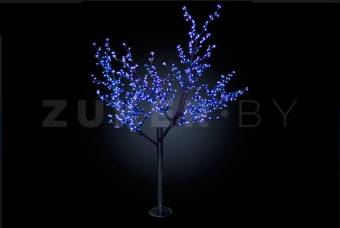 Светодиодное дерево Сакура 2,4 м, диаметр кроны 2,0 м, цвет синий