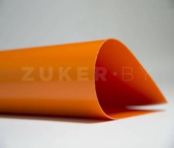Тентовая ткань лакированная Ручайка, цвет оранжевый RAL 2004, ширина 2.5 м, 650 г/м2