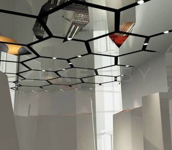 Зеркальное оргстекло Plexiglas 0025 XT, серебристый, 2050x3050x2 мм