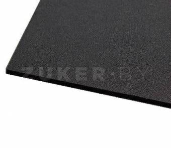Пластик АБС-листовой, черный, поверхность "манка", 3000х1000х3 мм