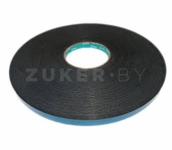 Скотч двухсторонний вспененный ZUKTAPE 5408Н, черный, 0.8мм х 19мм х 50м