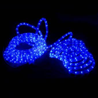 Дюралайт светодиодный супергибкий Lumax LED-RL-2W-13MM, цвет синий + белый мигающий
