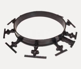 Бордюр пластиковый, цвет черный, 1000х45х80 мм