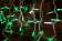 Айсикл (бахрома) светодиодная 4,8х0,6 м, с эффектом мерцания, провод ПВХ белый, зеленые диоды, 176 шт