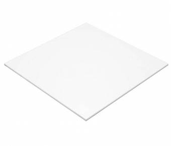 Лист из полистирола, опал (молочный), 1350x1250x1,5 мм 