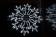 Снежинка светодиодная LED MF-147 белая, мерцающая, 60х60см