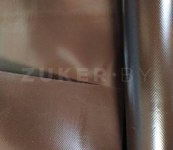 Тентовая ткань лакированная Ручайка, цвет коричневый RAL 8020, ширина 2.5 м, 630 г/м2