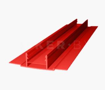 Профиль соединительный (база) для толщины 6-10 мм, красный